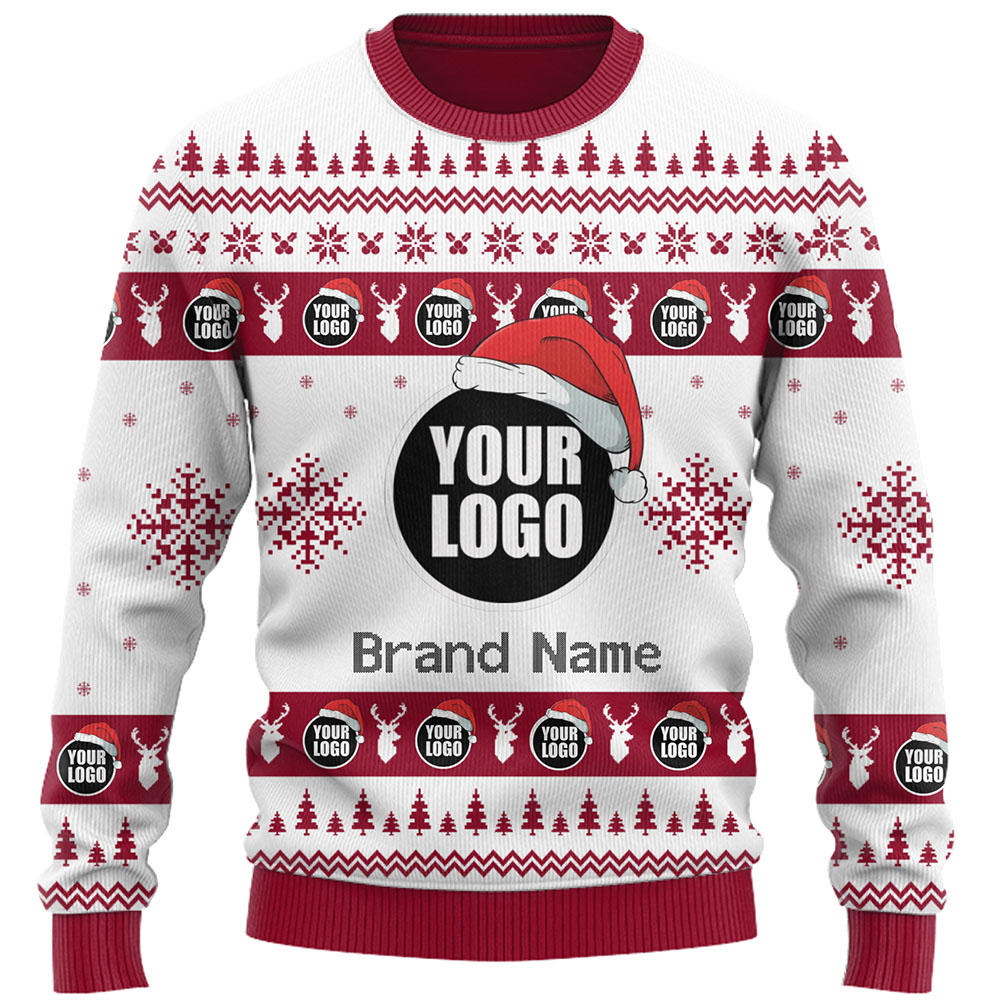 DIY Custom Logo Or Face Holiday Ugly Christmas Sweater 2